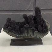 Uruguay Minerals. Marcos Lorenzelli S.R.L. Amethyst Pieces with Stands